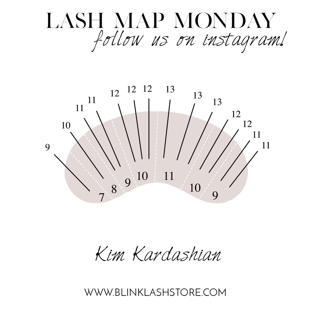 Lash Map Monday:  Kim Kardashian