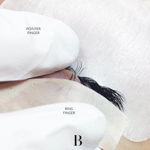 Lash Tip Tuesday:  Using Your Fingers to Isolate Lashes