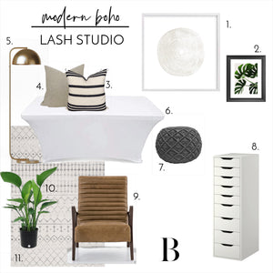 Modern Boho Lash Studio E-Design